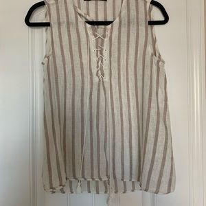 Zara Linen Tank Top